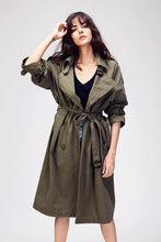 Load image into Gallery viewer, JAZZEVAR 2019 Autumn New Women&#39;s Casual trench coat oversize Double Breasted Vintage Washed Outwear Loose Clothing