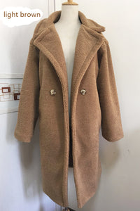 2019 new teddy coat faux fur long coat women lamb fur coat 10 color thick coat