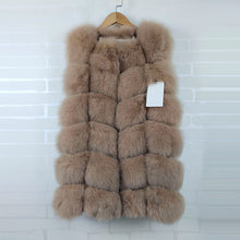 Load image into Gallery viewer, FURSARCAR Real Natural Fur Vest Women Fox Fur Coat 2019 New Luxury Female Fur Jacket Warm Thick Long Winter Fur Vest Waistcoat