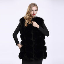 Load image into Gallery viewer, FURSARCAR Real Natural Fur Vest Women Fox Fur Coat 2019 New Luxury Female Fur Jacket Warm Thick Long Winter Fur Vest Waistcoat