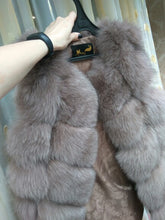 Load image into Gallery viewer, FURSARCAR Real Natural Fur Vest Women Fox Fur Coat 2019 New Luxury Female Fur Jacket Warm Thick Long Winter Fur Vest Waistcoat