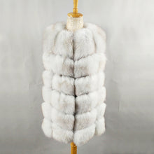 Load image into Gallery viewer, FURSARCAR Real Natural Fur Vest Women Fox Fur Coat 2019 New Luxury Female Fur Jacket Warm Thick Long Winter Fur Vest Waistcoat