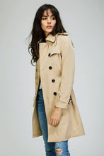 Load image into Gallery viewer, JAZZEVAR 2019 Autumn New High Fashion Brand Woman Classic Double Breasted Trench Coat Waterproof Raincoat Business Outerwear