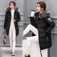 Load image into Gallery viewer, Winter jacket women 2019 new female parka coat feminina long down jacket plus size long hooded duck down coat jacket Women