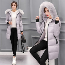 Load image into Gallery viewer, Winter jacket women 2019 new female parka coat feminina long down jacket plus size long hooded duck down coat jacket Women