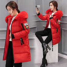 Load image into Gallery viewer, Winter jacket women 2019 new female parka coat feminina long down jacket plus size long hooded duck down coat jacket Women