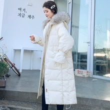 Load image into Gallery viewer, Korean Style 2019 Winter Jacket Women Hooded With Fur X-long Down Coat Thicken Warm Padded Parka High Quality