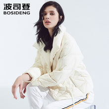 Load image into Gallery viewer, BOSIDENG new winter goose down jacket for women fashion down coat magnetic buckle big collar ultra light outerwear B80131110