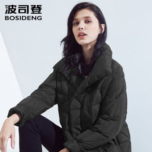Load image into Gallery viewer, BOSIDENG new winter goose down jacket for women fashion down coat magnetic buckle big collar ultra light outerwear B80131110