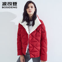 Load image into Gallery viewer, BOSIDENG new winter goose down jacket for women fashion down coat magnetic buckle big collar ultra light outerwear B80131110
