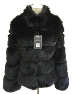 ZADORIN 2019 New Winter Coat Women Faux Fox Fur Coat Plus Size Women Stand Collar Long Sleeve Faux Fur Jacket Fur gilet fourrure
