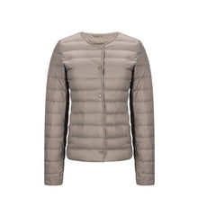 Load image into Gallery viewer, NewBang Matt Fabric Light Jacket Female Ultra Light Down Jacket Women Slim Windbreaker Without Collar Lightweight Warm Coat