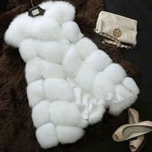 Load image into Gallery viewer, Faux Fur Sleeveless Vest Winter Thick Coats Women 2019 New Fashion Casual Jacket Warm Slim Fake Fox Outerwear Women Winter Vest