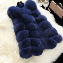 Load image into Gallery viewer, Faux Fur Sleeveless Vest Winter Thick Coats Women 2019 New Fashion Casual Jacket Warm Slim Fake Fox Outerwear Women Winter Vest
