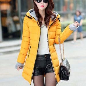 NEEDBO Long Down Jacket Women ultra Light Down Coat Winter Oversize Winter Autumn Warm Puffer jacket Coat Lady Down Jacket Parka