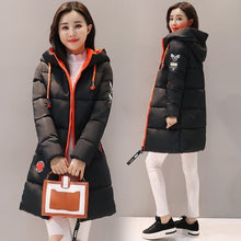 Load image into Gallery viewer, Parka Women 2019 New Winter Down jacket Women Coat Long Hooded Outwear Female Parka Thick Cotton Padded Female Basic Coats LU666