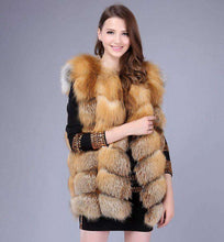 Load image into Gallery viewer, 2019 ladies new natural fox fur square vest real fur vest casual fashion European autumn and winter street style