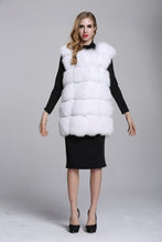 Load image into Gallery viewer, FURSARCAR Real Natural Fur Vest Women Fox Fur Coat 2019 New Luxury Female Fur Jacket Warm Thick Long Winter Fur Vest Waistcoat