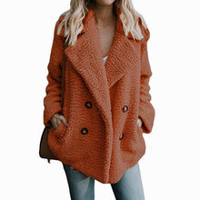Load image into Gallery viewer, Fluffy Teddy Coat Women Winter Jackets 5XL Plus Size Overcoat Lapel Warm Hairy Jackets Female Coats Long Sleeve Chaqueta Mujer