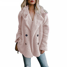 Load image into Gallery viewer, Fluffy Teddy Coat Women Winter Jackets 5XL Plus Size Overcoat Lapel Warm Hairy Jackets Female Coats Long Sleeve Chaqueta Mujer