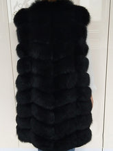 Load image into Gallery viewer, Natural Real Fox Fur Vest Natural Fur Coat For Jacket female coats Vest Waistcoat long Fur Coats Real Fur Coat Fox Vest Jacket