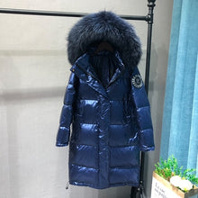 Load image into Gallery viewer, Women Down Jacket 2019 New Winter Coat big Real Fur Collar Women Long Paragraph Thickening Warm Hooded For Female Parka YRF14