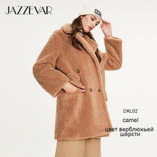Load image into Gallery viewer, JAZZEVAR 2019 Winter new arrival fur coat women high quality mid-length style outerwear loose clothing warm coat women K9052