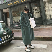 Load image into Gallery viewer, Fur Coat Autumn Winter 2019 Hot Sale Women Faux Fur Coat Teddy Coat Imitation Rabbit Hair Long Hooded Fur Coats Sheepskin Coat