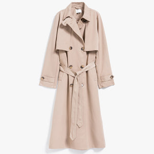 HDY Haoduoyi 2019 Autumn New High Fashion Brand Women Classic Double Breasted Waterproof Trench Coat Raincoat Business Outerwear