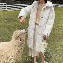 Load image into Gallery viewer, Women Faux Fur Coat 2019 Winter Warm Teddy Coat Fashion Long Parka Lamb Fur Jacket Ladies Outwear Coat