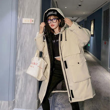 Load image into Gallery viewer, Fitaylor Large Real Fox Fur Collar Long Coat Winter Jacket Women 90% White Duck Down Thick Parkas Warm Sash Tie Up Snow Outwear
