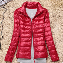 Load image into Gallery viewer, 7XL Cheap Ultra Light Down Winter Warm Hooded Feather Puffer Jacket For Girl Short Spring Autumn Coat Female Women Big Size Duck