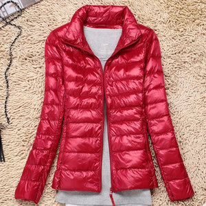 7XL Cheap Ultra Light Down Winter Warm Hooded Feather Puffer Jacket For Girl Short Spring Autumn Coat Female Women Big Size Duck