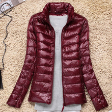 Load image into Gallery viewer, 7XL Cheap Ultra Light Down Winter Warm Hooded Feather Puffer Jacket For Girl Short Spring Autumn Coat Female Women Big Size Duck