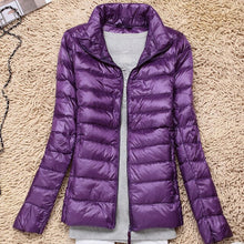 Load image into Gallery viewer, 7XL Cheap Ultra Light Down Winter Warm Hooded Feather Puffer Jacket For Girl Short Spring Autumn Coat Female Women Big Size Duck