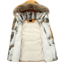 Load image into Gallery viewer, 5XL White Duck Down Jacket 2019 Women Winter Goose Feather Coat Long Raccoon Fur Parka Warm Rabbit Plus Size Outerwear WJM19