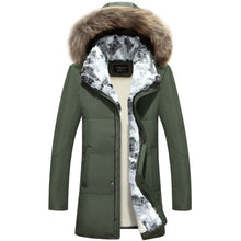 Load image into Gallery viewer, 5XL White Duck Down Jacket 2019 Women Winter Goose Feather Coat Long Raccoon Fur Parka Warm Rabbit Plus Size Outerwear WJM19