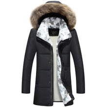 Load image into Gallery viewer, 5XL White Duck Down Jacket 2019 Women Winter Goose Feather Coat Long Raccoon Fur Parka Warm Rabbit Plus Size Outerwear WJM19