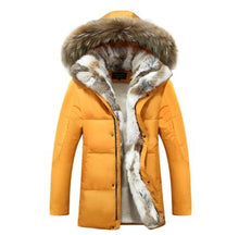 Load image into Gallery viewer, 5XL White Duck Down Jacket 2019 Women Winter Goose Feather Coat Long Raccoon Fur Parka Warm Rabbit Plus Size Outerwear WJM19