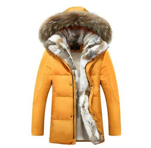 5XL White Duck Down Jacket 2019 Women Winter Goose Feather Coat Long Raccoon Fur Parka Warm Rabbit Plus Size Outerwear WJM19