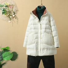Load image into Gallery viewer, 2019 Winter Jacket Women 90% Ultra Light White Duck Down Jacket Women Loose Down Coat Female Warm Short Down Parkas Snow Outwear