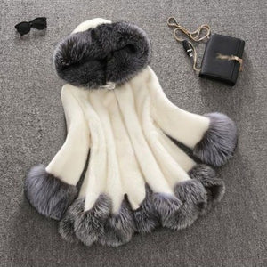 Women Jacket Winter Long Hooded Faux Fur Coat Female Artificial Fox Mink Fur Luxury Outwear For Ladies 2019 Women Faux Fur Coat