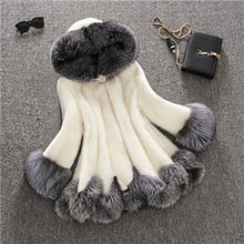 Load image into Gallery viewer, Women Jacket Winter Long Hooded Faux Fur Coat Female Artificial Fox Mink Fur Luxury Outwear For Ladies 2019 Women Faux Fur Coat