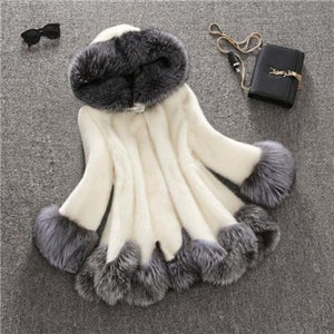 Women Jacket Winter Long Hooded Faux Fur Coat Female Artificial Fox Mink Fur Luxury Outwear For Ladies 2019 Women Faux Fur Coat