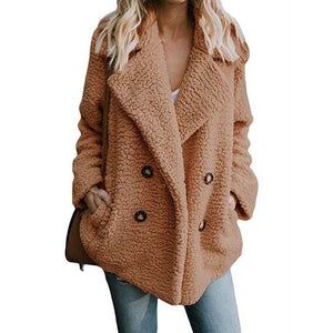 2019 Winter Faux Fur Coat Women Autumn Oversized Outerwear Female Overcoat Thick Warm Ladies Teddy Bear Coat Winter Coats