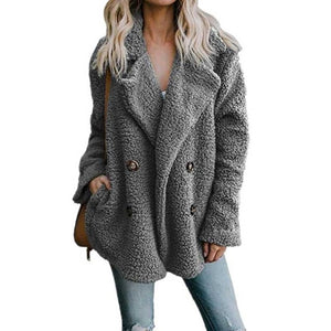 2019 Winter Faux Fur Coat Women Autumn Oversized Outerwear Female Overcoat Thick Warm Ladies Teddy Bear Coat Winter Coats