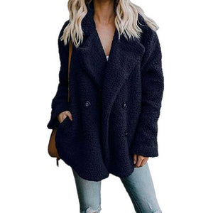 2019 Winter Faux Fur Coat Women Autumn Oversized Outerwear Female Overcoat Thick Warm Ladies Teddy Bear Coat Winter Coats