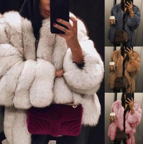 Winter warm Plush Teddy Coat Luxury Soft Fur Jacket Coat High Quality Women Thick Faux fur Coat