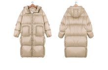 Load image into Gallery viewer, Original Design Winter Women Brief Casual Loose Thick Warm Hooded Long White Duck Down Jacket Coat abrigos mujer invierno 2019
