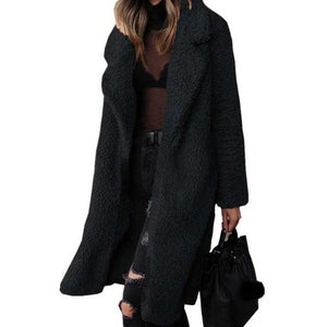Autumn Winter Women Faux Fur Coats Soft Warm Long Furry Coat Women Fur Jacket Outwear Plush Overcoat Jackets Ropa Invierno Mujer